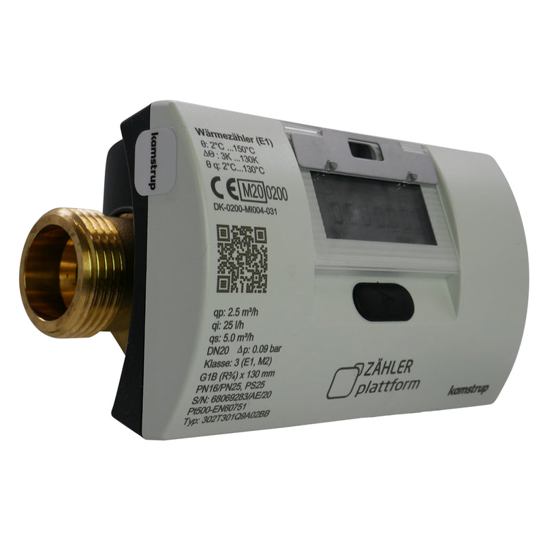 ZÄHLER plattform Ultraschall Wärmezähler MULTICAL® 303 Qn 2,5 m³/h Baulänge 130 mm TF Ø 5,2 Eichung 2025
