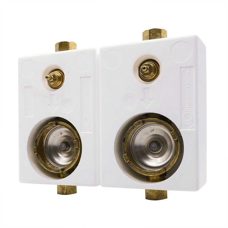 Montageblock ISO-Typ A34 Allmess Duo mit DVGW-Ventil WG TEC 3000