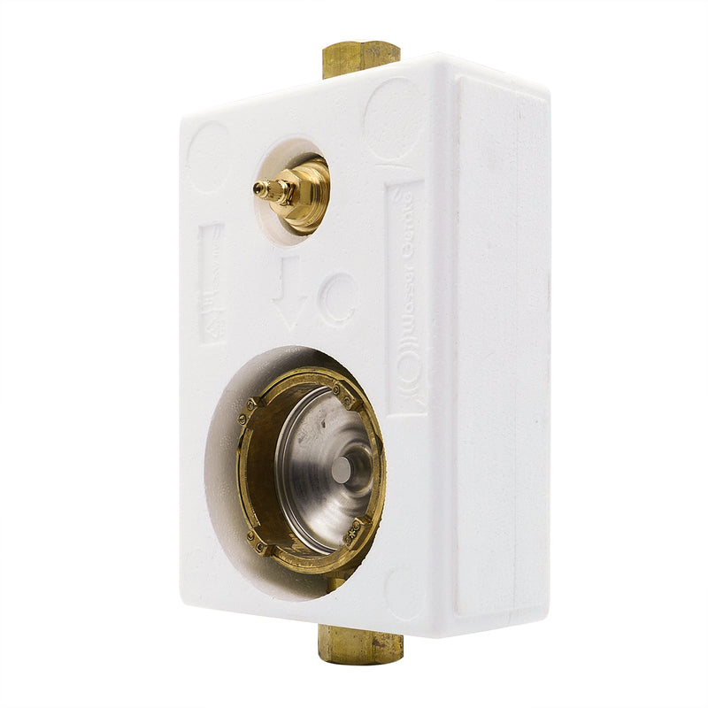 Komplettset Montageblock ISO-Typ A34 Allmess Mono Kalt mit DVGW-Ventil WG TEC 3000