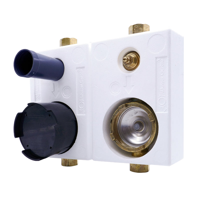 Montageblock ISO-Typ A34 Allmess Duo mit DVGW-Ventil WG TEC 3000