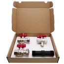 Zähler Plattform Einbausatz Wärmemengenzähler 1/2" Direktmessung inkl. Passstück