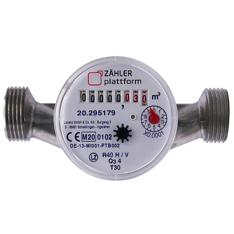 ZÄHLER plattform Wasserzähler 130 mm Kalt bis 30°C Eichung 2024