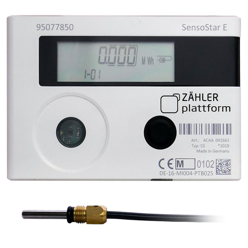 ZÄHLER plattform Wärmezähler SensoStar E Qn 0,6 m³/h Baulänge 110 mm TF 5,0 mm Eichung 2021 Engelmann Sensor GmbH 