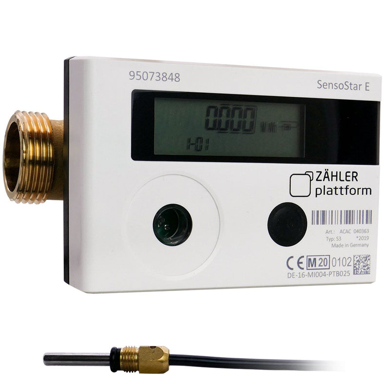 ZÄHLER plattform Wärmezähler SensoStar E Qn 1,5 m³/h Baulänge 130 mm TF 5,2 mm Eichung 2021 Engelmann Sensor GmbH 