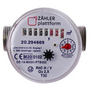 ZÄHLER plattform Zapfhahn Wasserzähler Set 80 mm Eichung 2024 Garten