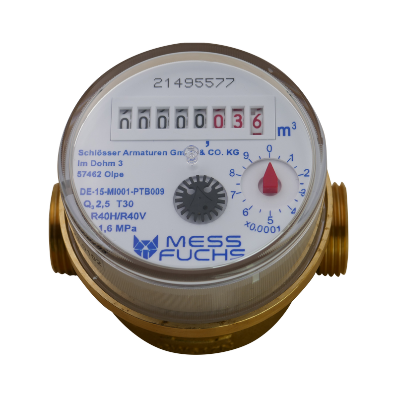 Mess Fuchs Wasserzähler 80 mm Kalt Eichung 2024