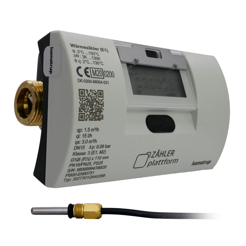 Funk Wärmezähler MULTICAL® 303 Qn 1,5 m³/h Baulänge 110 mm TF Ø 5,2 Eichung 2025