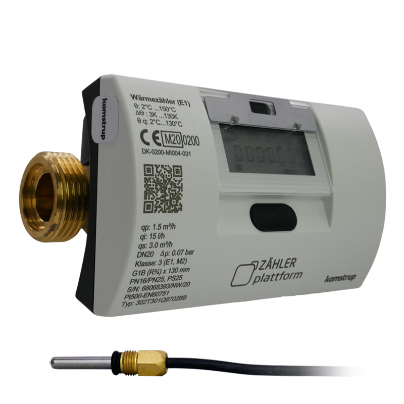 Funk Wärmezähler MULTICAL® 303 Qn 1,5 m³/h Baulänge 130 mm TF Ø 5,2 Eichung 2025