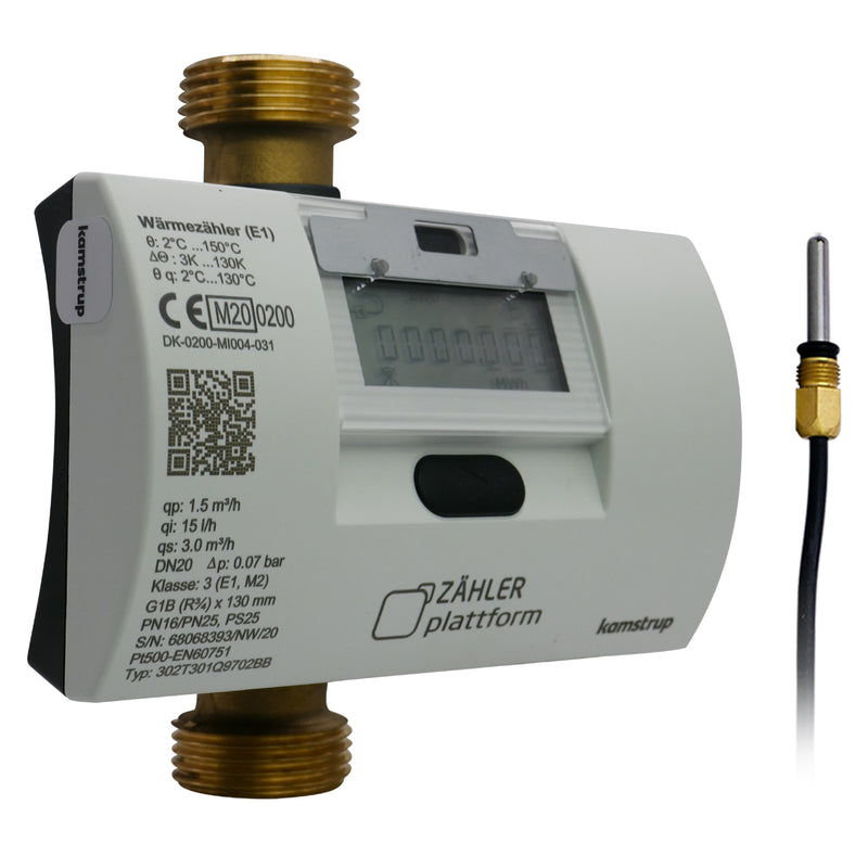 Funk Wärmezähler MULTICAL® 303 Qn 1,5 m³/h Baulänge 130 mm TF Ø 5,2 Eichung 2025