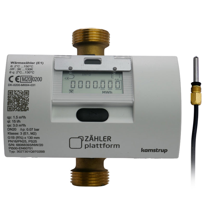 Funk Wärmezähler MULTICAL® 303 Qn 1,5 m³/h Baulänge 130 mm TF Ø 5,2 Eichung 2025