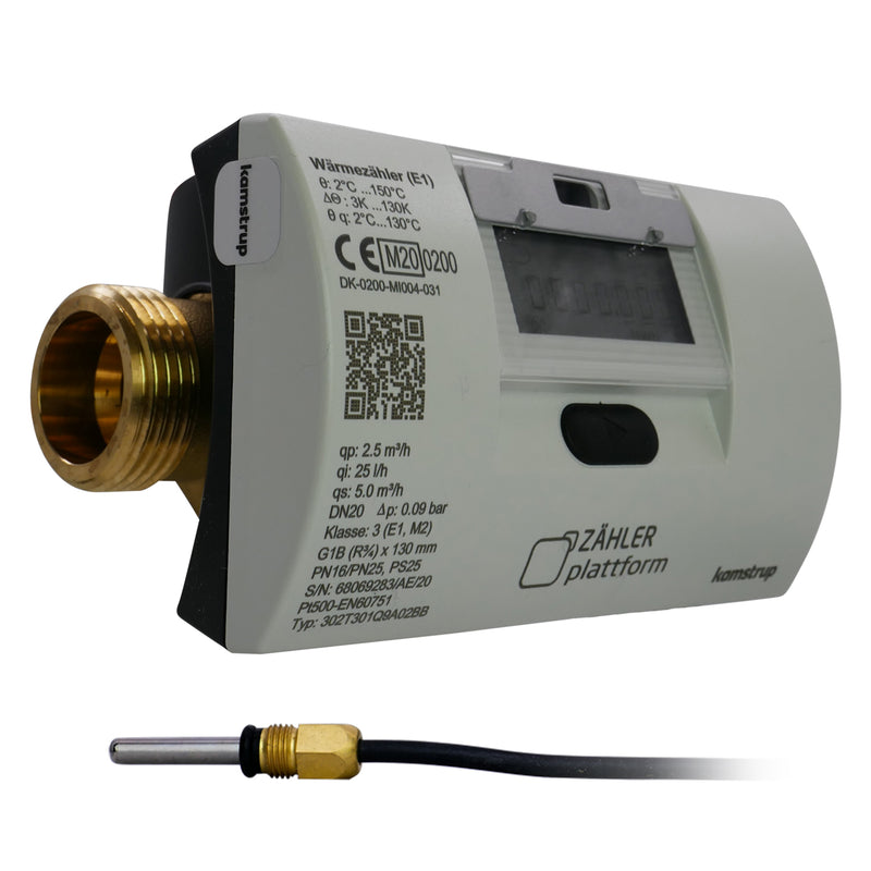 Funk Wärmezähler MULTICAL® 303 Qn 2,5 m³/h Baulänge 130 mm TF Ø 5,2 Eichung 2025