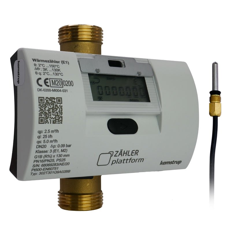 Funk Wärmezähler MULTICAL® 303 Qn 2,5 m³/h Baulänge 130 mm TF Ø 5,2 Eichung 2025