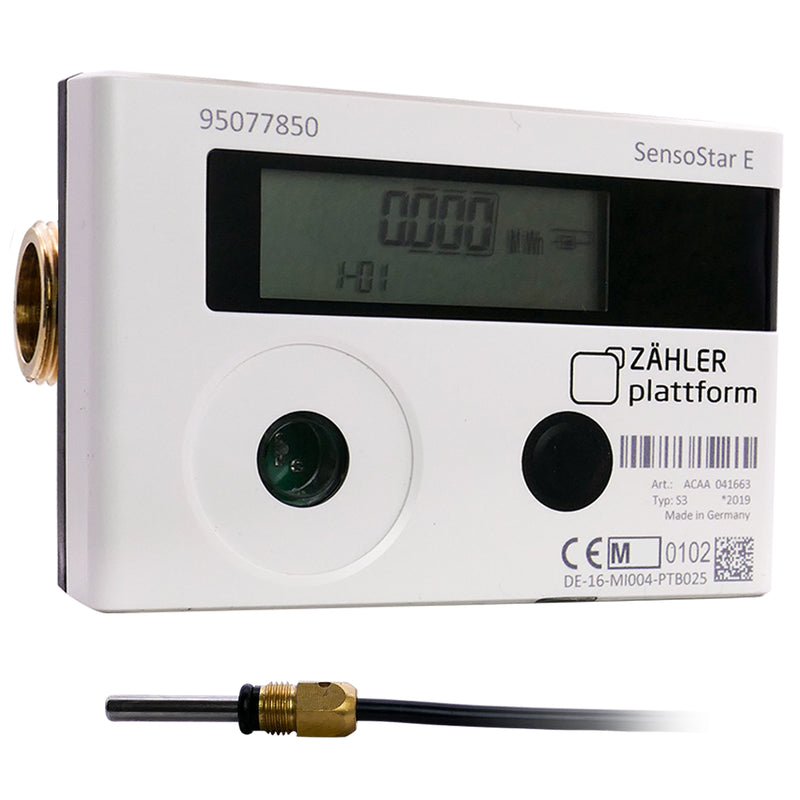 ZÄHLER plattform Wärmezähler SensoStar E Qn 1,5 m³/h Baulänge 110 mm TF 5,0 mm Eichung 2025